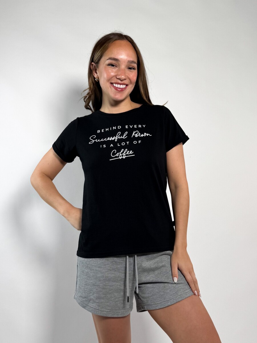 Remera estampada Camila - Negro 