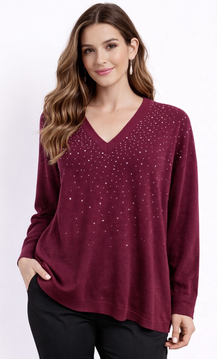 Sweater Avelia - Bordó 