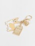 Llavero Metal Llavero Y Charm Multidijes Londres - Dorado
