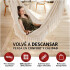 Hamaca Paraguaya Silla Colgante Reforzada Jardín Con Flecos Bolso Y Soga Imback Color Beige Hamaca Paraguaya Silla Colgante Reforzada Jardín Con Flecos Bolso Y Soga Imback Color Beige