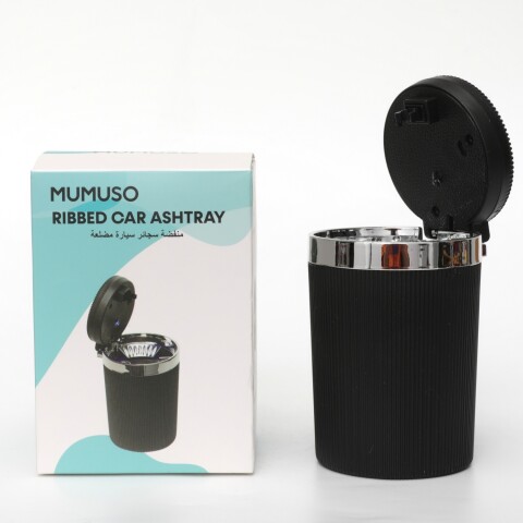 CENICERO PARA AUTO ACANALADO (NEGRO) CENICERO PARA AUTO ACANALADO (NEGRO)