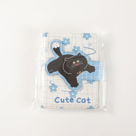 CUADERNO DE CUERO PU 36K CON CIERRE MAGNÉTICO (MIMI/AZUL) CUADERNO DE CUERO PU 36K CON CIERRE MAGNÉTICO (MIMI/AZUL)