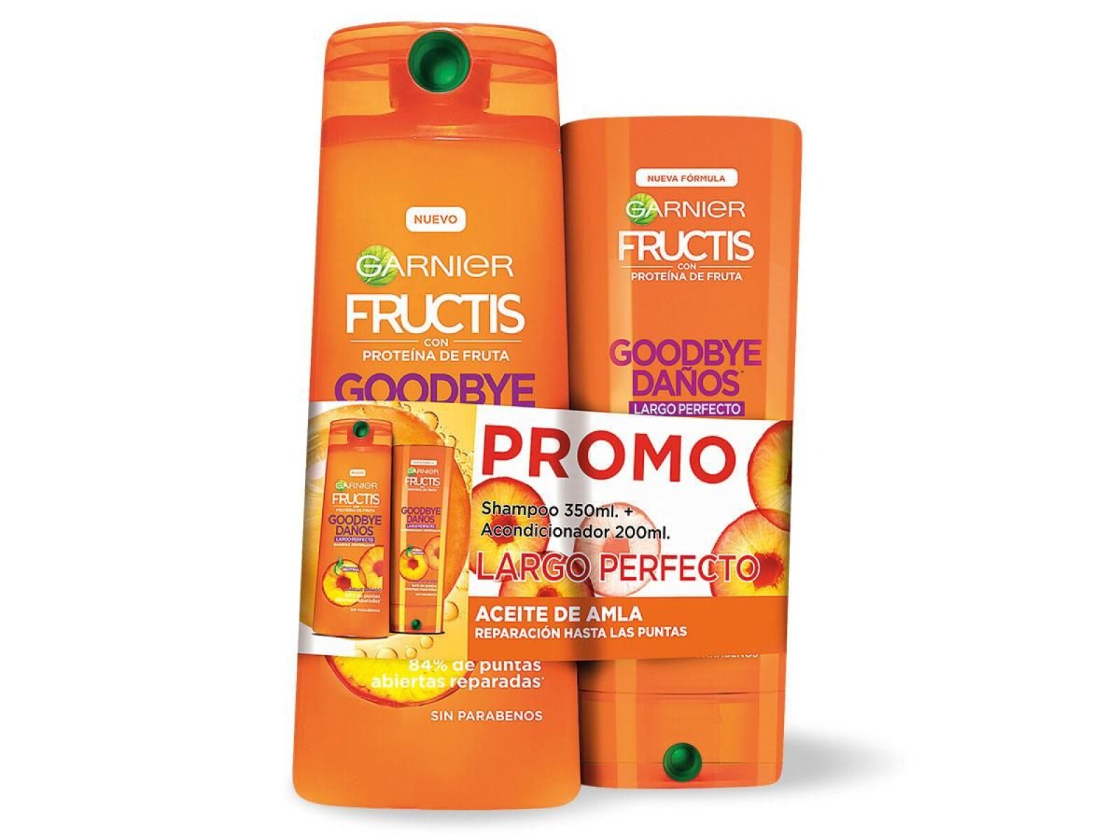 Pack Fructis GB Daños Shampoo 350ml + Acondicionador 200ml 