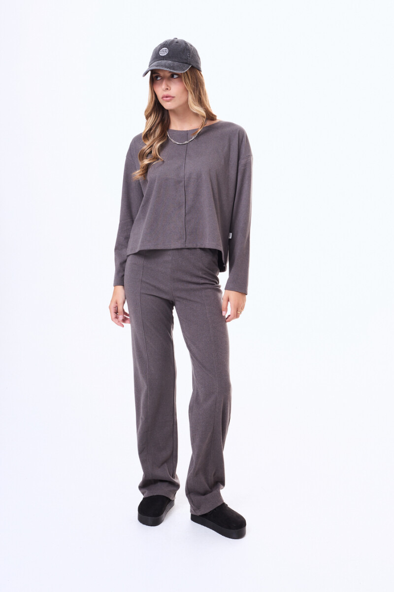Pantalon de felpa Itagui Gris oscuro