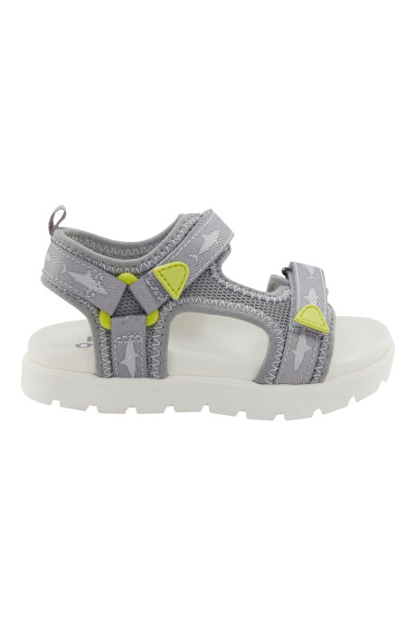 Sandalias casuales, diseño tiburón Sin color