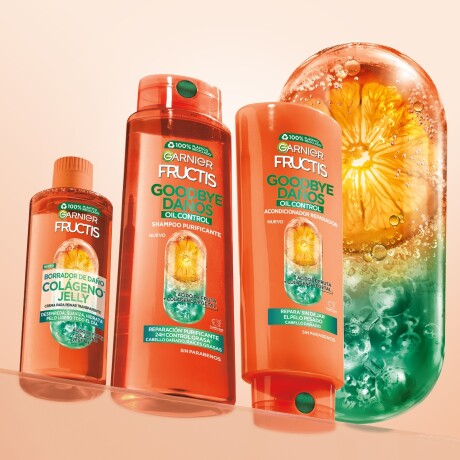 Shampoo Garnier Fructis Borrador de Daño Oil Control 350ml Shampoo Garnier Fructis Borrador de Daño Oil Control 350ml