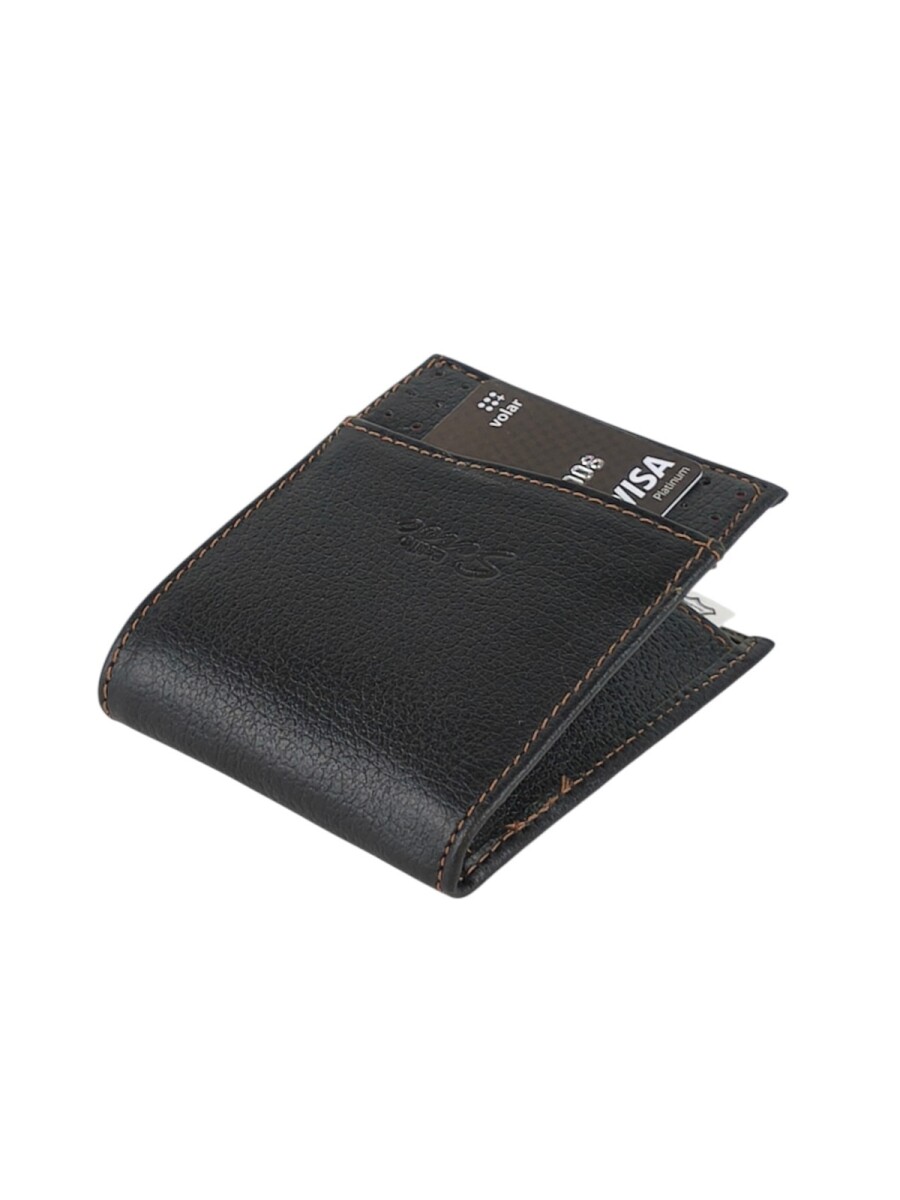 Billetera con triple tarjetero - Negro 