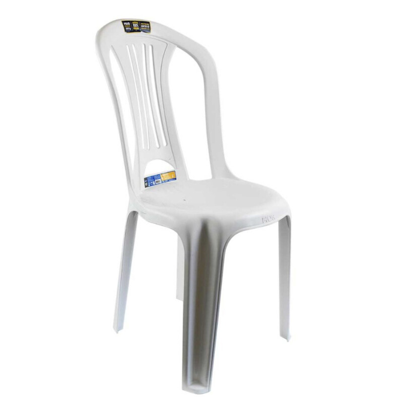 Silla Bistro Blanca PVC Mor Silla Bistro Blanca PVC Mor