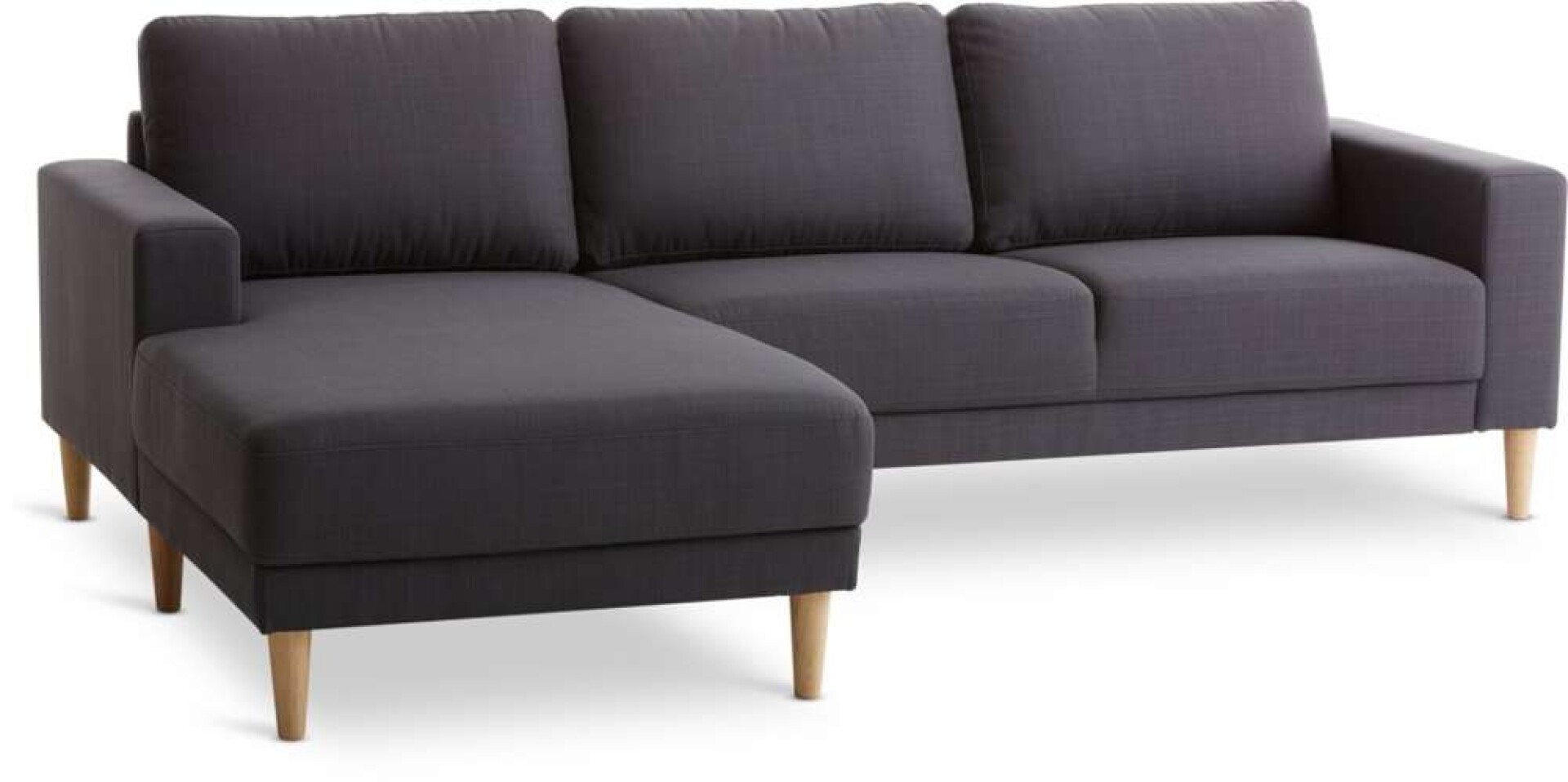 Sofa Egense Chaise Longue Tela - Gris Oscuro 