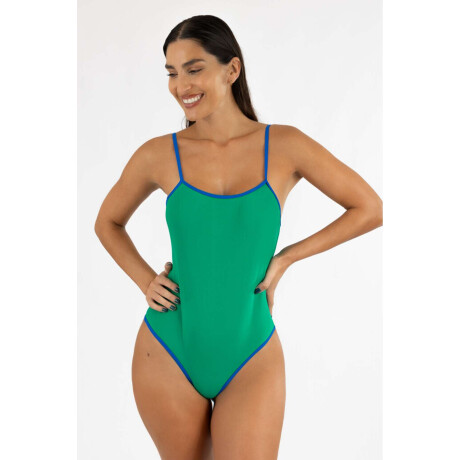 Malla paula liso Verde vibrante