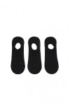 Medias Pack x3 Invisibles Negro