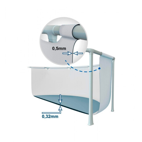 Piscina Intex Prisma Frame 366 x 76 cm Gris