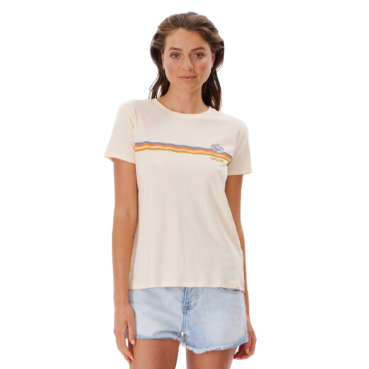 Remera MC Rip Curl Melting Waves Standard Tee - Blanco Remera MC Rip Curl Melting Waves Standard Tee - Blanco