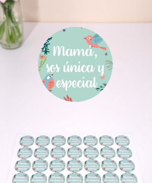 Stickers día de la madre plancha DISEÑO 8