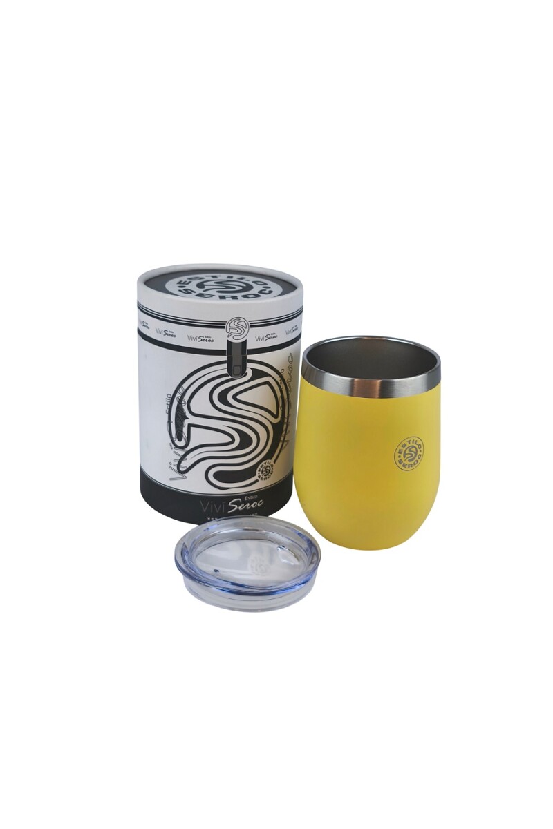 Mate Acero Color 350 ml Amarillo
