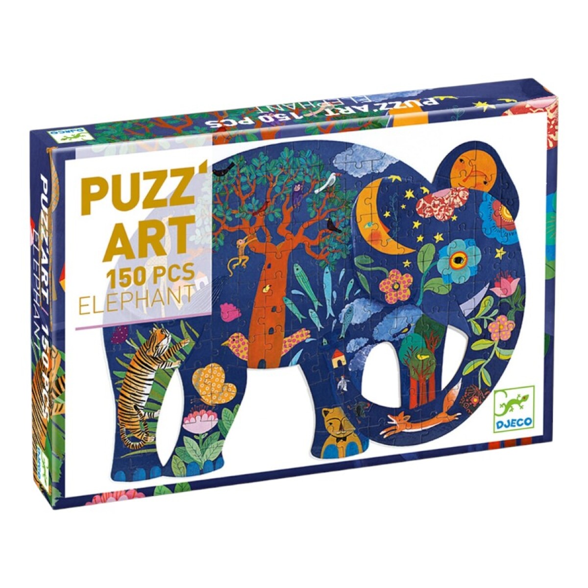 Puzzle Silueta Elefante 150 Piezas Djeco 