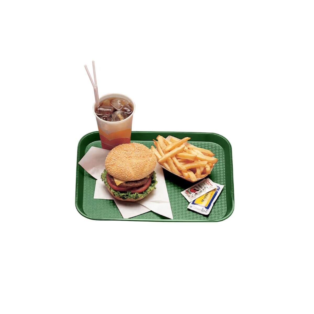 Bandeja de Plastico Verde 35 x 45 cm 