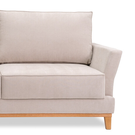 Sofá Amadeus - Tela Microfibra - 3 cuerpos 2203 (Beige)