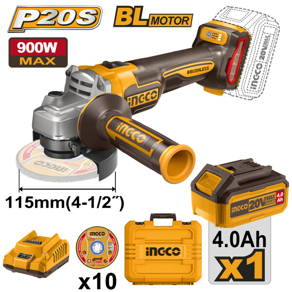 SET AMOLADORA 20V BL VALIJA INGCO CAGLI211541 SET AMOLADORA 20V BL VALIJA INGCO CAGLI211541