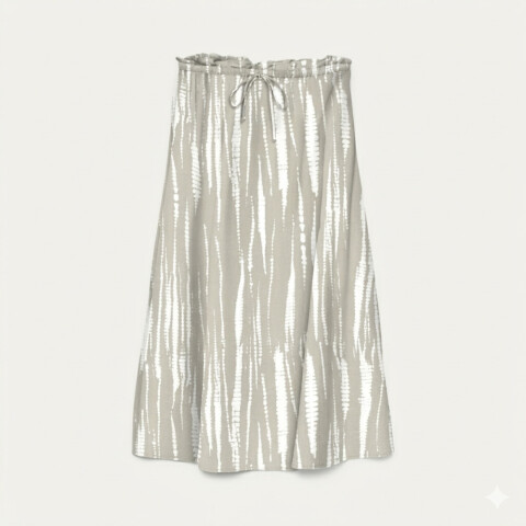 VMDICTHE N/W ANKLE SKIRT WVN GA Silver Lining