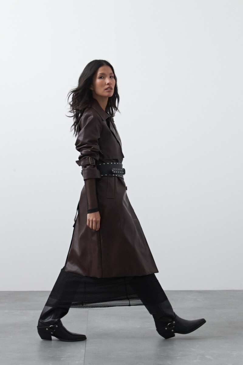 TRENCH BOWIE Borra de Vino