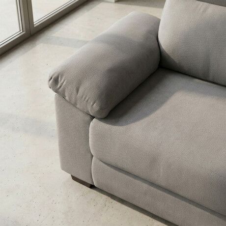 Sofá Owen - Tela Microfibra - 3 cuerpos 12091 (Gris)