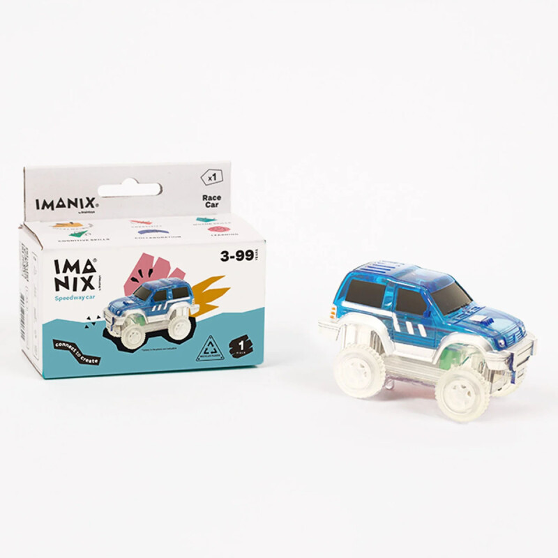 Auto Pista de carreras Imanix Speedway Car Azul