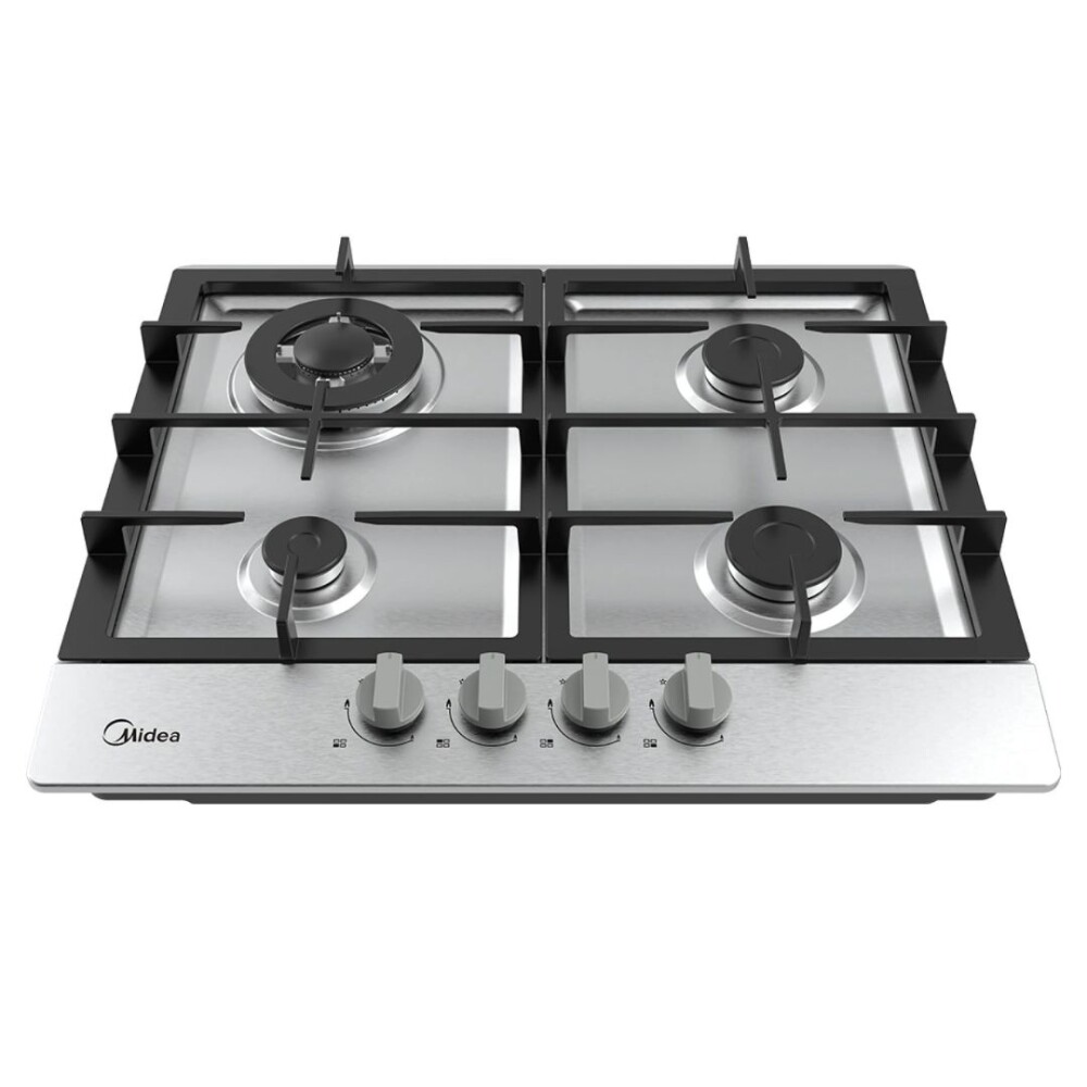 Anafe a Gas Inox - 4 hornallas - Modelo MG60SK005AH1B - Midea Anafe a Gas Inox - 4 hornallas - Modelo MG60SK005AH1B - Midea