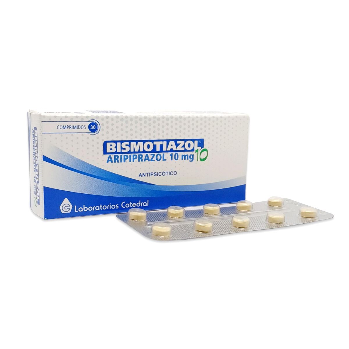 BISMOTIAZOL 10 MG CJ X 30 COMP. REC. 