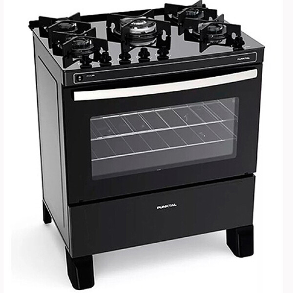 COCINA PUNKTAL PK-GL5B AGILE GLASS 5H Mes.Viidrio Negra Sin color