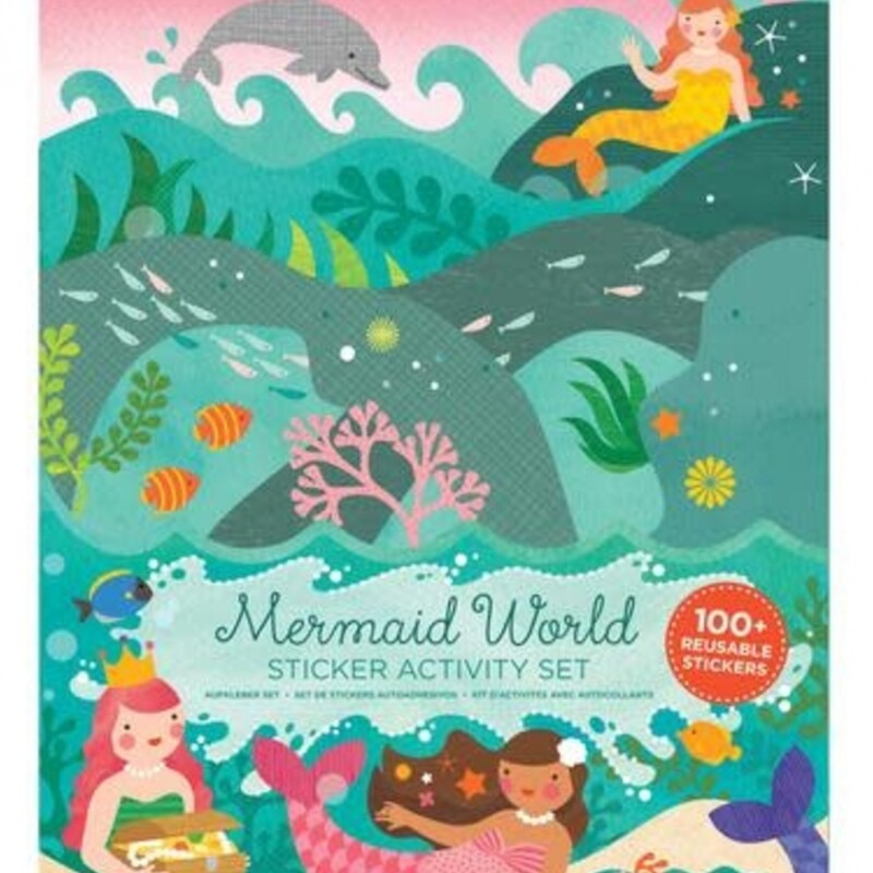 Juego de actividades con stickers Sirenas