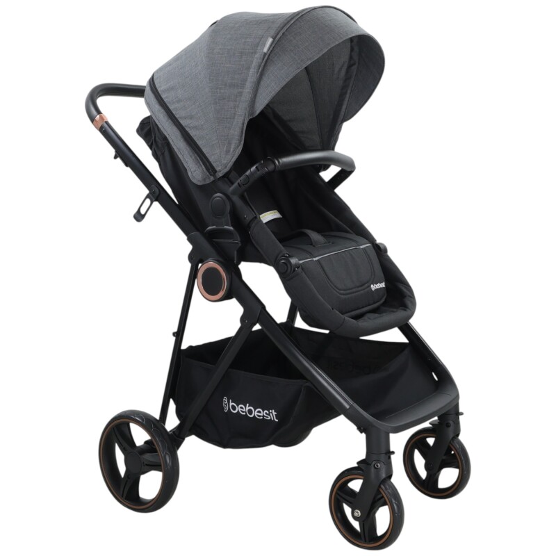 Cosmos Travel System Deluxe Isize + Base Isofix Bebesit Gris Cosmos Travel System Deluxe Isize + Base Isofix Bebesit Gris