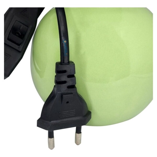 Lampara Portatil Cerámica Mesa Escritorio Luz Calidad Color Variante Verde