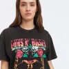Remera Dama M/C C/Estam.Oversize N+ Negro