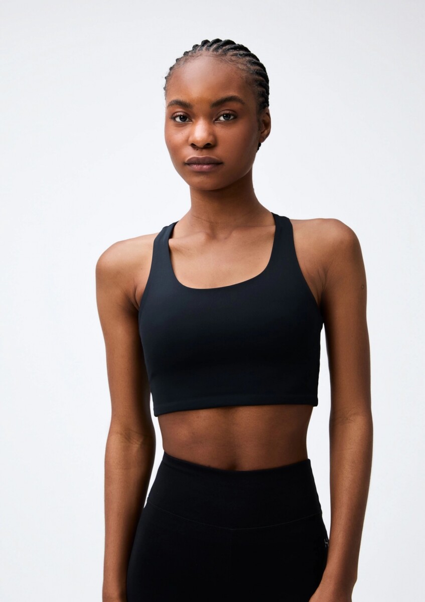 TOP DEPORTIVO HERO CON FIBRA LYCRA® - NEGRO 
