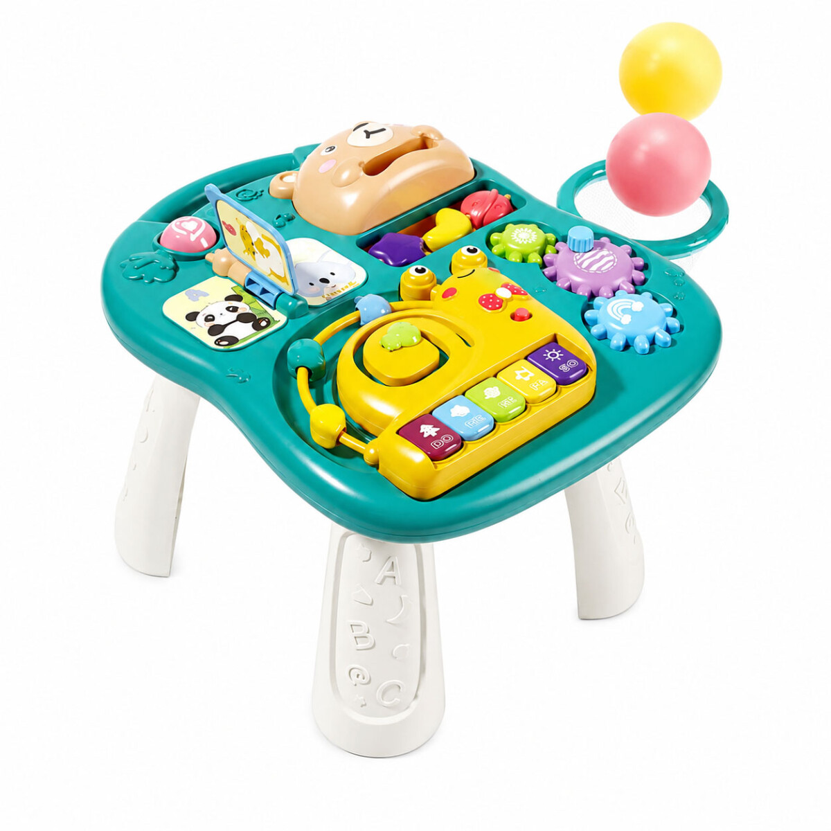 Mesa Didáctica Bebé Estimulación Temprana Luz y Sonido - Verde 