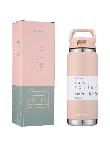 Botella Tank Roler 750ML Rosado