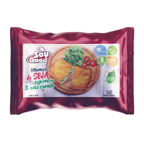 Milanesas de Soja Soy Good Espinaca y Muzzarella Milanesas de Soja Soy Good Espinaca y Muzzarella