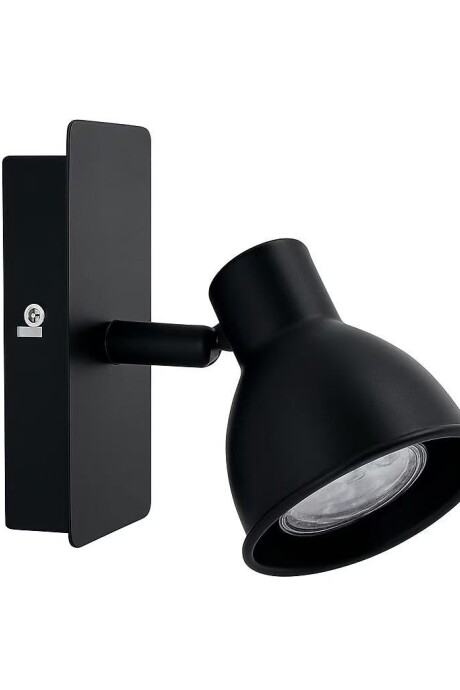 Spot Orientable Para Adosar En Techo O Pared 1 Luz Negro