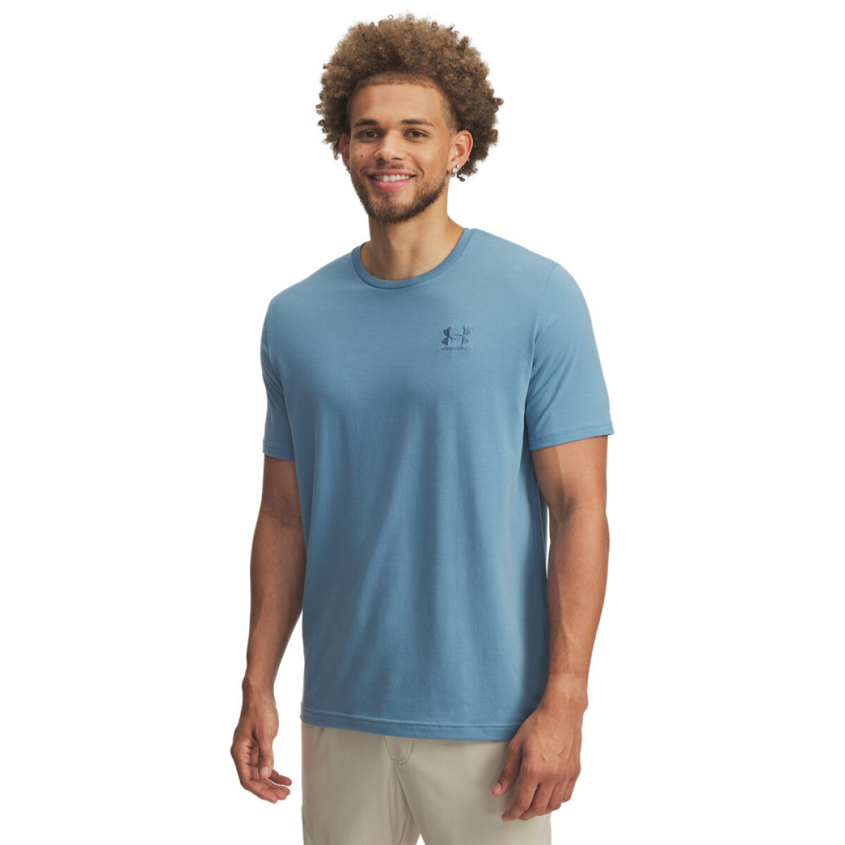 UA M ICON TEE SS-ORG - BLU-418 