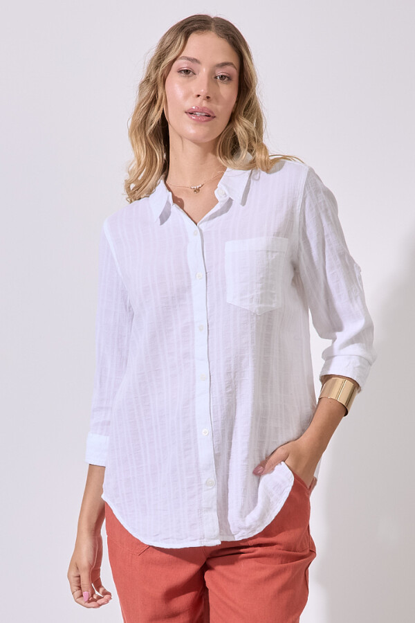 Camisa Algodon BLANCO