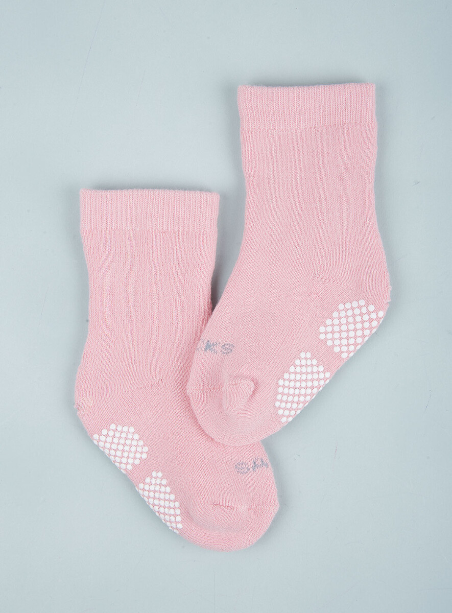 Media de bebe terry - Rosado 