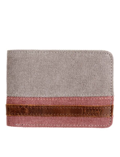 BILLETERA CANVAS BICOLOR Gris