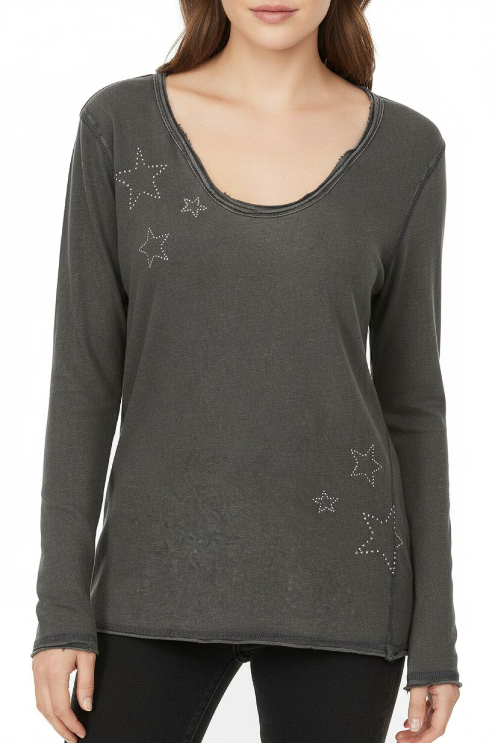 Remera Loryth Gris Oscuro
