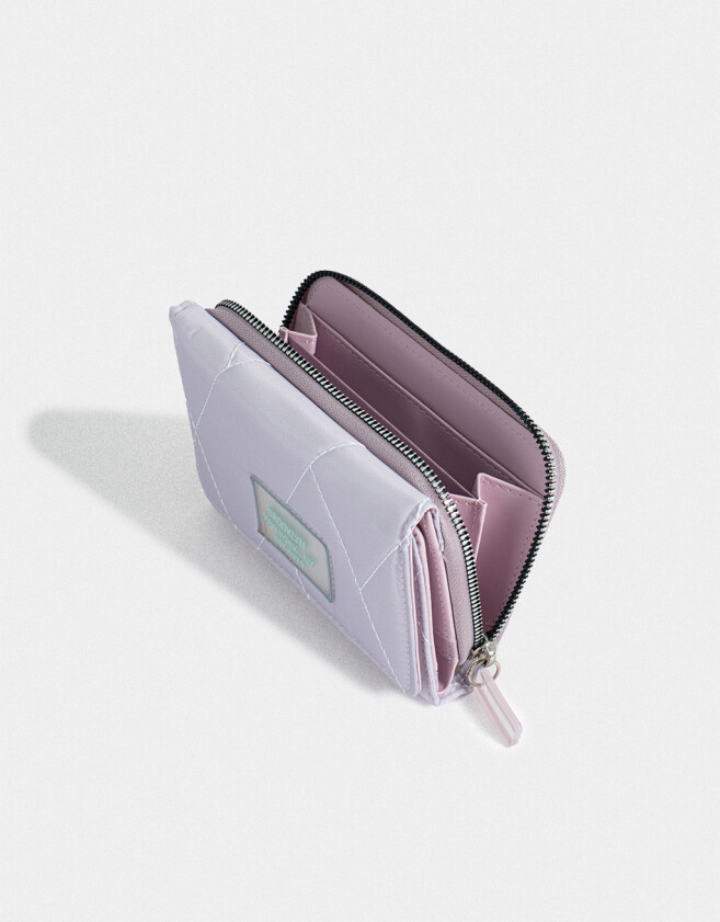 Billetera Romántico Billetera Puffy - Violeta Lila