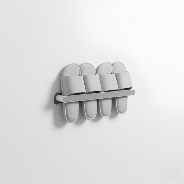 Barra Organizador De Calzado Toallero Zapatera Mediano Color Gris