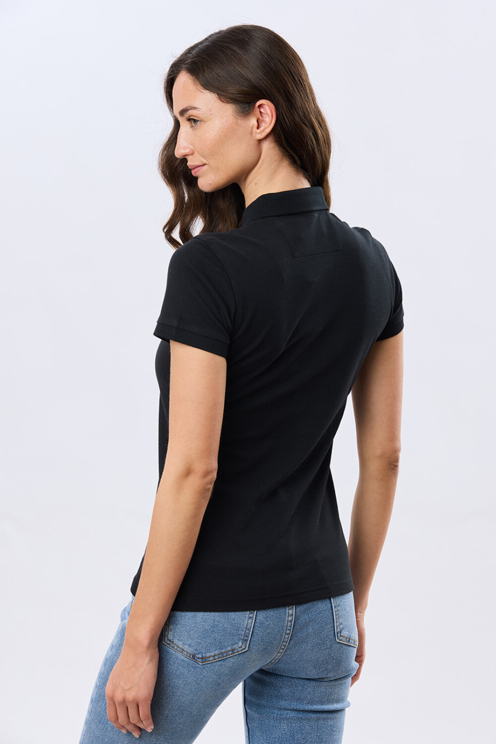 REMERA POLO PIQUÉ Negro