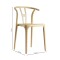 Silla Wishbone de jardin Mostaza
