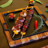 Plancha hierro con soporte madera 24x24cm SANTANA Plancha hierro con soporte madera 24x24cm SANTANA