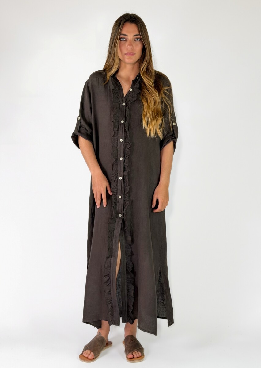 VESTIDO PERLA - CHOCOLATE 